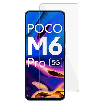 Voor Xiaomi Poco M6 Pro 5G telefoonschermbeschermer 0,3 mm Arc Edge gehard glas HD heldere film