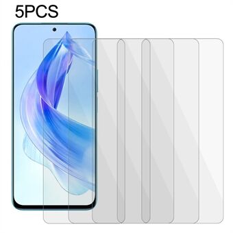 5 stuks 2.5D schermbeschermer voor Honor 90 Lite 5G / X50i 5G, gehard glas 0,3 mm ultradunne telefoonschermfilm