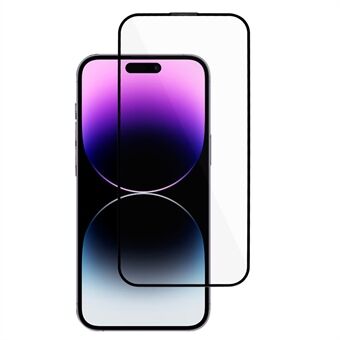 Voor iPhone 15 Pro Max Zijden Print Gehard Glas Film Volledige Lijm 9D Anti-explosie Volledige Schermbeveiliging