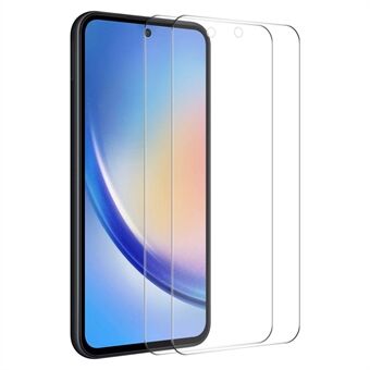 ENKAY HAT PRINCE 2 stuks Voor Samsung Galaxy A55 5G Hoog Aluminium-silicium Glas 0.26mm 2.5D HD Film