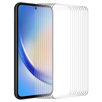 ENKAY HAT PRINCE 10 stuks voor Samsung Galaxy A55 5G 0.26mm 2.5D 9H Hardheid Hoog Aluminium-siliconen Glasfolie