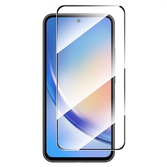 ENKAY HAT PRINCE Voor Samsung Galaxy A55 5G Schermbeschermer Volledige Lijm Zijdeprint 9H 2.5D Anti-krasfolie