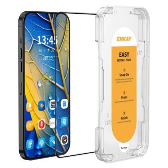 ENKAY HOED PRINS Voor Xiaomi Redmi Note 12S 4G / Note 11S 4G Screenprotector Zijdeprint Hoge Aluminium-siliconen Glazen Film