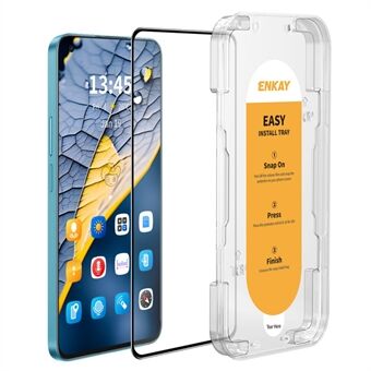 ENKAY HOED PRINCE Voor Oppo K9 / K9 Pro Screenprotector met Gemakkelijk Installatiegereedschap Hoog Aluminium-siliconenglasfilm