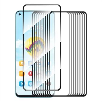 ENKAY HAT PRINCE 10 stuks voor Oppo K10x 5G Helder Schermbeschermer 0,26 mm Hoog Aluminium-siliconen Glas Film