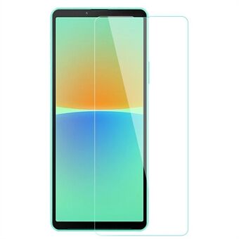 AMORUS Voor Sony Xperia 10 IV 5G Anti-slijtage 2.5D Edge Screen Protector HD Anti-vingerafdruk Hoge Aluminium-silicium Glas Clear Film