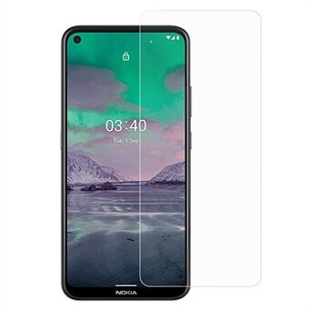 AMORUS Screen Film voor Nokia 3.4 2.5D Hoog Aluminium-silicium Glas HD Clear Hoge Hardheid Anti-explosie Protector