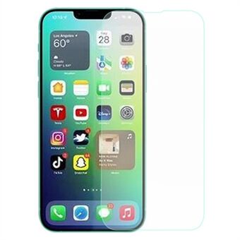 AMORUS Voor iPhone 14 Max 6.7 inch 9 H Hardheid 2.5D Arc Telefoon Screen Protector Anti-explosie Hoge Aluminium-silicium Glas Telefoon Beschermende Film