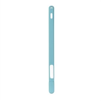 Effen kleur siliconen pen Cover Skin Anti-slip beschermhoes voor Apple Pencil 2