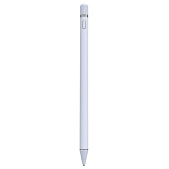 Gen. 2 Pen Actieve Capacitieve Pen Automatische Slaap Batterijgevoede Draadloze Stylus voor Mobiele Telefoons, Tablets - Wit