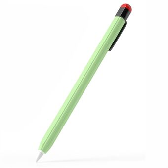 Voor Apple Pencil (2e Generatie) Siliconen Hoes Schokbestendige Ultradunne Stylus Pen Beschermhoes met Clip Ontwerp