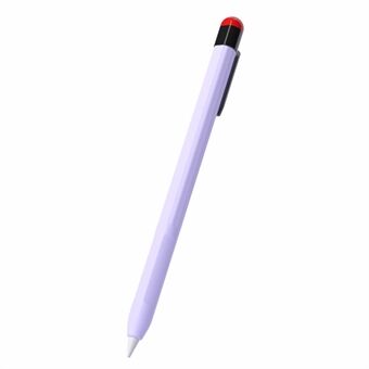 Voor de Apple Pencil (2e generatie) Stylus Pen Sleeve Siliconen Anti-stof Clip Ontwerp Hoesje.