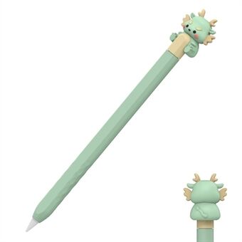 AHASTYLE PT129-2 Voor Apple Pencil (2e generatie) Cartoon Draak Siliconen Hoesje Stylus Pen Beschermhoes