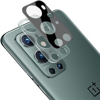 IMAK Krasbestendig Slijtvaste HD gehard glas achtercamera lensfilm + Acryl lensdop (zwarte versie) voor OnePlus9 Pro 5G