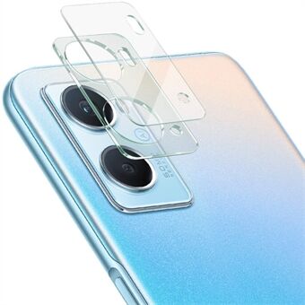 IMAK voor Oppo A96 4G Oliebestendig gehard glas HD cameralensfilm + acryl lensdop