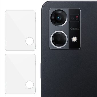 IMAK voor Oppo Reno7/F21 Pro 4G 2 stks/set achteruitrijcamera lens protector HD Clear Volledige Dekking Guard 0.3 mm gehard glas film