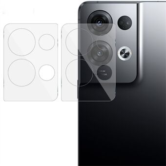 IMAK 2 stks / set cameralensbeschermer voor Oppo Reno8 Pro + 5G / Reno8 Pro + 5G (wereldwijde versie), gehard glas anti- Scratch transparante film