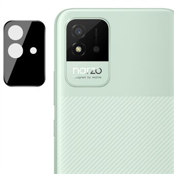 IMAK Voor Realme Narzo 50i Camera Lens Protector Gehard Glas HD Clear Beschermfolie (Zwarte Versie)