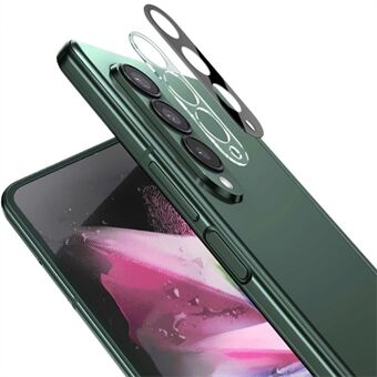 IMAK cameralensbeschermer voor Samsung Galaxy Z Fold4 5G, gehard glas Scratch geïntegreerde lensfilm + acryl lensdop (zwarte versie)