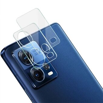 IMAK Voor Motorola Moto S30 Pro 5G/ Edge 30 Fusion 5G Camera Lens Protector HD Clear Gehard Glas Film + Acryl Lensdop