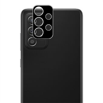 AMORUS voor Samsung Galaxy A52 5G zijde afdrukken cameralensbeschermer Scratch HD gehard glas cameralensbeschermingsfilm - zwart