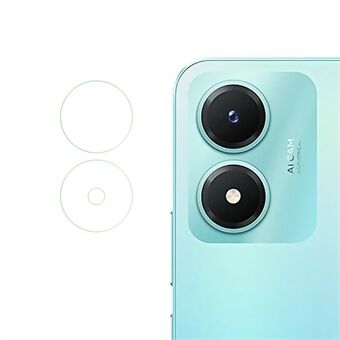 1 Set Soft Camera Lens Protector voor vivo Y02s 4G, Ultra HD Scratch Soda-lime Glas Individuele Lens Film