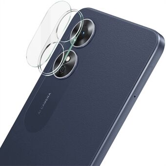 IMAK Anti- Scratch Geïntegreerde Camera Lens Protector voor Oppo A17 4G, Ultra Clear Gehard Glas Lens Film + Acryl Lensdop