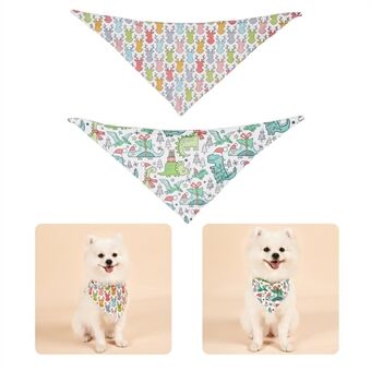 Christmas Dog Bandanas Pet Bib Bandanas Pet Scarf Washable Dog Bib Costume [Size: M/L]