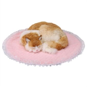 TG-PB0101 54 cm rond kantontwerp Zachte pluche, warme vloermat voor huisdieren Honden Slaapmat voor kattenrust