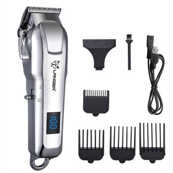 LANGBA Digital Display Cat Dog Clipper Electric Pet Trimmer Dog Grooming Clippers with 4 Limit Combs