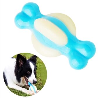 EETOYS Dumbbell Ball Bone Dog Chew Toy Interactive Pet PA+PU Toy Puppy Chew Toy (BPA-vrij, niet FDA-gecertificeerd), Maat: M