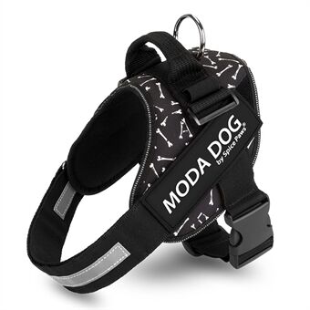 MODA DOG H047 Maat XXL, Medium / Large Dog Reflective Harness Anti-Rush No-Pull Pet Vest voor hardlopen / wandelen / trainen / wandelen - Peace Guard