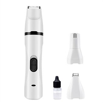 Pet Nail Grinder Multi-Functionele Hond Kat Tondeuse 3 in 1 Elektrische USB Oplaadbare Low Noise Grooming & smoothing Tool