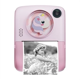 M1 Kids Instant Print Camera 2.0 "IPS Scherm Digitale Cartoon Camera HD Selfie Dual Lens Camera Ondersteuning 1920x1080 P Resolutie