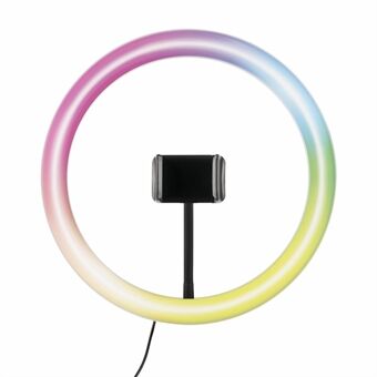 Ring 12 inch RGB dimbaar selfie-ringlicht voor vlog YouTube Video Live Stream Photography