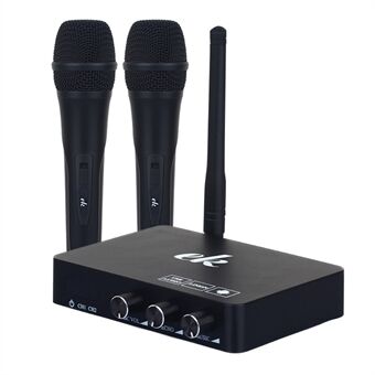 K2 Professioneel draadloos microfoonsysteem voor karaokemachine voor telefoon / tv / tv-box / pc