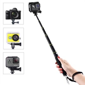 LDX-700 aluminium verlengstang selfiesticks compatibel met DJI OSMO Pocket - zwart