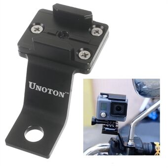 UNOTON massief metalen motorhouder voor GoPro HERO 4/3 + / 3/2/1 / SJ4000 / SJ5000 - Zwart