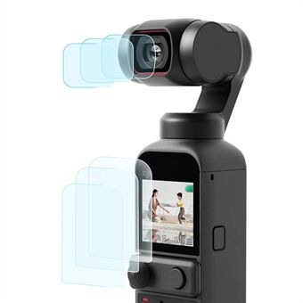 RCGEEK 3PCS-lens + LCD-schermbeschermer van gehard glas voor DJI OSMO Pocket 2