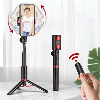 SEAJIC OTH-AB302 Anti- Shake Handheld Gimbal Stabilizer Bluetooth Afstandsbediening Selfie Stick Stand voor Telefoon en Camera