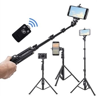 YUNTENG 1388 Draadloze uitschuifbare Selfie Stick Monopod met Bluetooth-afstandsbediening voor iOS Android-telefoon