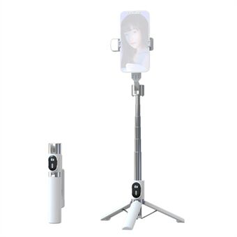 P60PRO Selfie Stick met draadloze Bluetooth-afstandsbediening Draagbare Stand van 1,1 m met invullicht