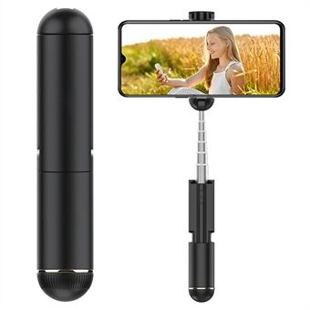 DISPHO WS-19001 Intrekbare Bluetooth Selfie Stick Draagbare, uitschuifbare Selfie Stick met 180 graden draaibare telefoonhouder voor binnen en Outdoor fotograferen