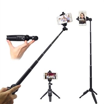 YUNTENG YT-9928 Draagbare Telescopische Selfie Stick Statief 3.5-6.8 inch Telefoon Houder Stand Bluetooth Afstandsbediening Fotografie Statief