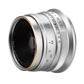 7ARTISANS 25mm F1.8 Prime Camera Lens Groot Diafragma Lens voor Sony E Mount/Fujifilm/Canon EOS-M Mount Micro 4/3 Camera A7 A7II A7R