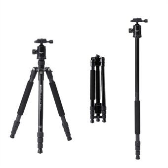 TRIOPO M2508 + D-2A Draagbare Stand Aluminium camerastatief Accessoirestandaard met pan-tilt- Head