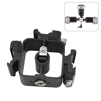 3 in 1 Triple Flitsschoen voor Canon Tri-Hot Shoe Mount Adapter Flash Holder Paraplu Beugel