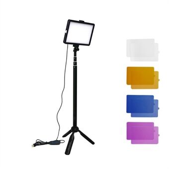 F-400ks Draagbare fotografie Video USB-verlichtingsset Statief Stand Studio Kleurfilter LED-licht voor camera Foto Video-opname Filmen