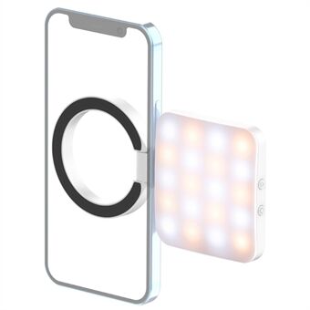 ULANZI LT010 Compatibel met MagSafe Smartphone Selfie Flip Light 2700-8000K Dimbare Mini Video Light voor iPhone 14 / 13 / 12