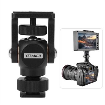 YELANGU A180 360 graden draaibare mini aluminium balhoofdstandaard met 1/4 inch schroef voor DSLR-camera